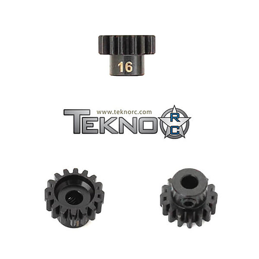 Tekno RC Pinion Gear 16T, MOD1, 5mm Bore, M5 Set Screw