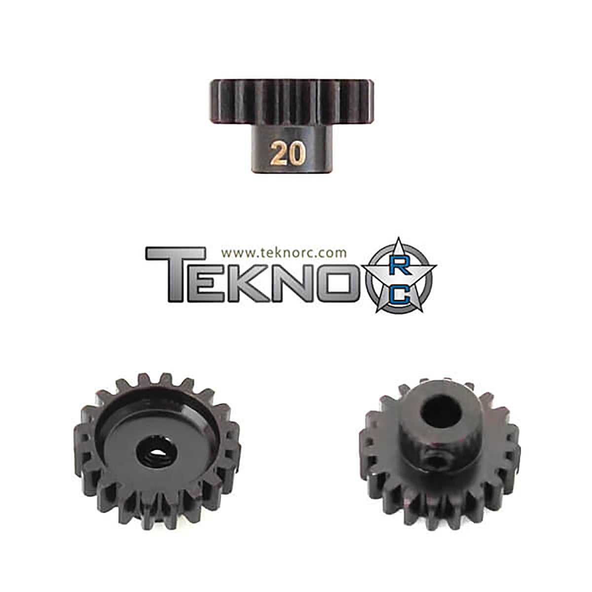 Tekno RC Pinion Gear 20T, MOD1, 5mm Bore, M5 Set Screw