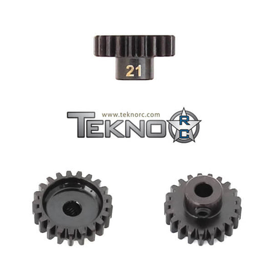 Tekno RC Pinion Gear 21T, MOD1, 5mm Bore, M5 Set Screw