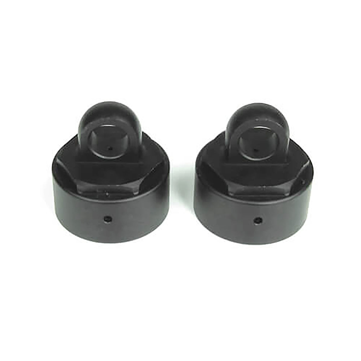 Tekno RC Vented Shock Caps (aluminum, gun metal anodized, 2pcs)