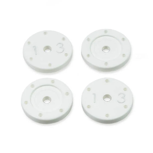 Tekno RC Shock Piston Set (flat/flat, all 16mm shocks, 6×1.3, 4pcs)
