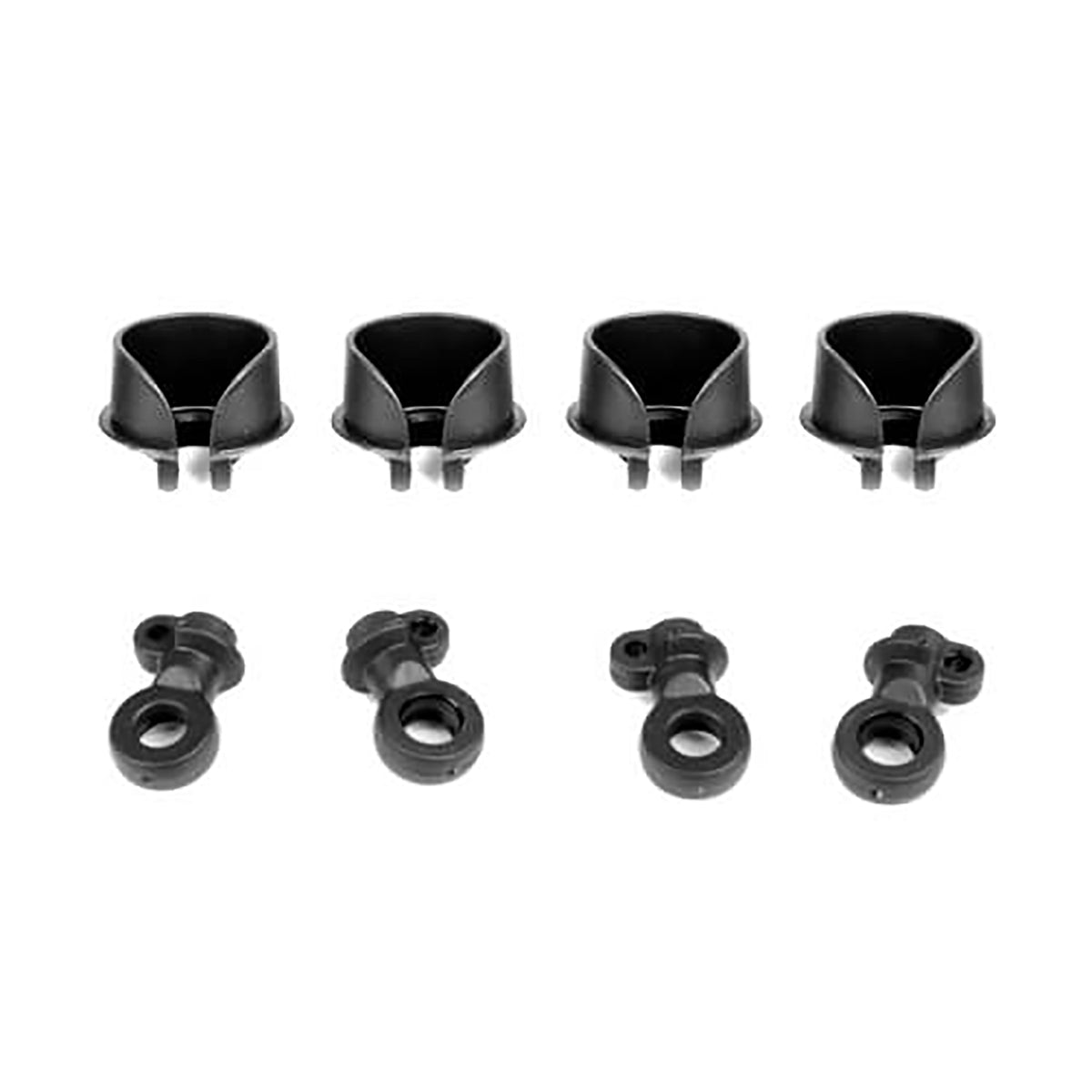 Tekno RC Locking Shock Rod End and Spring Perch Set (updated 2019, 16mm shocks)