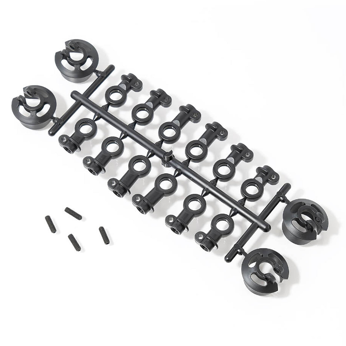 Tekno RC Shock Rod End and Spring Perch Set (w/Assorted Length Rod Ends)