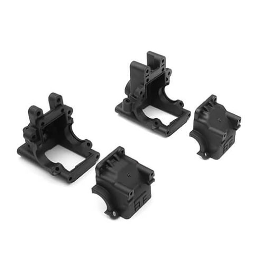 Tekno RC EB410/ET410 Front & Rear Revised Bulkhead Set