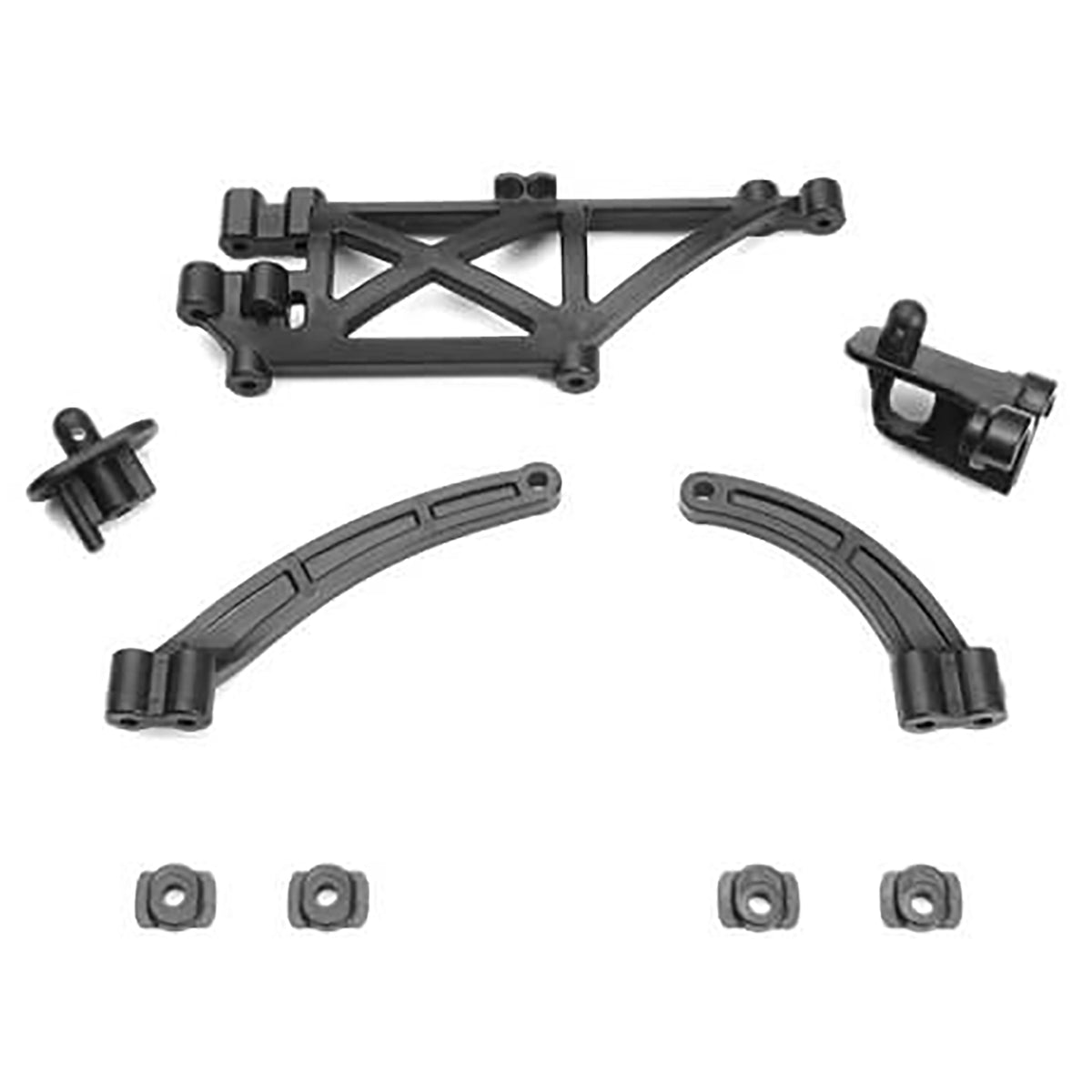 Tekno RC Chassis Brace, Body Mount Set (EB410/ET410)