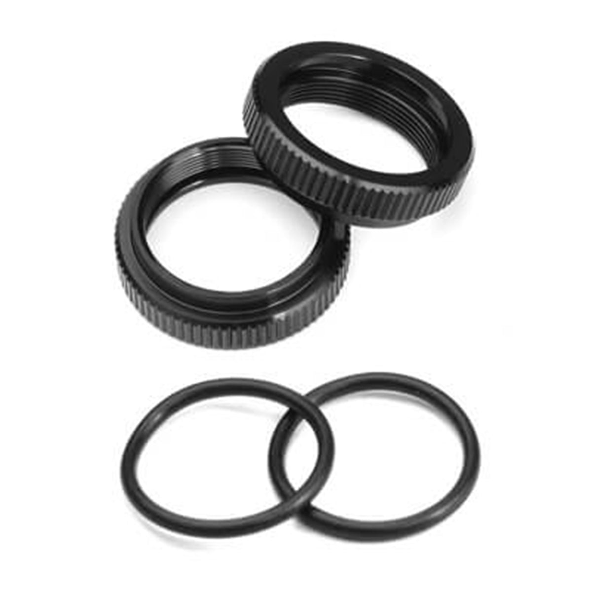 Tekno RC Shock Adjustment Collars (aluminum, EB410, 2pcs)