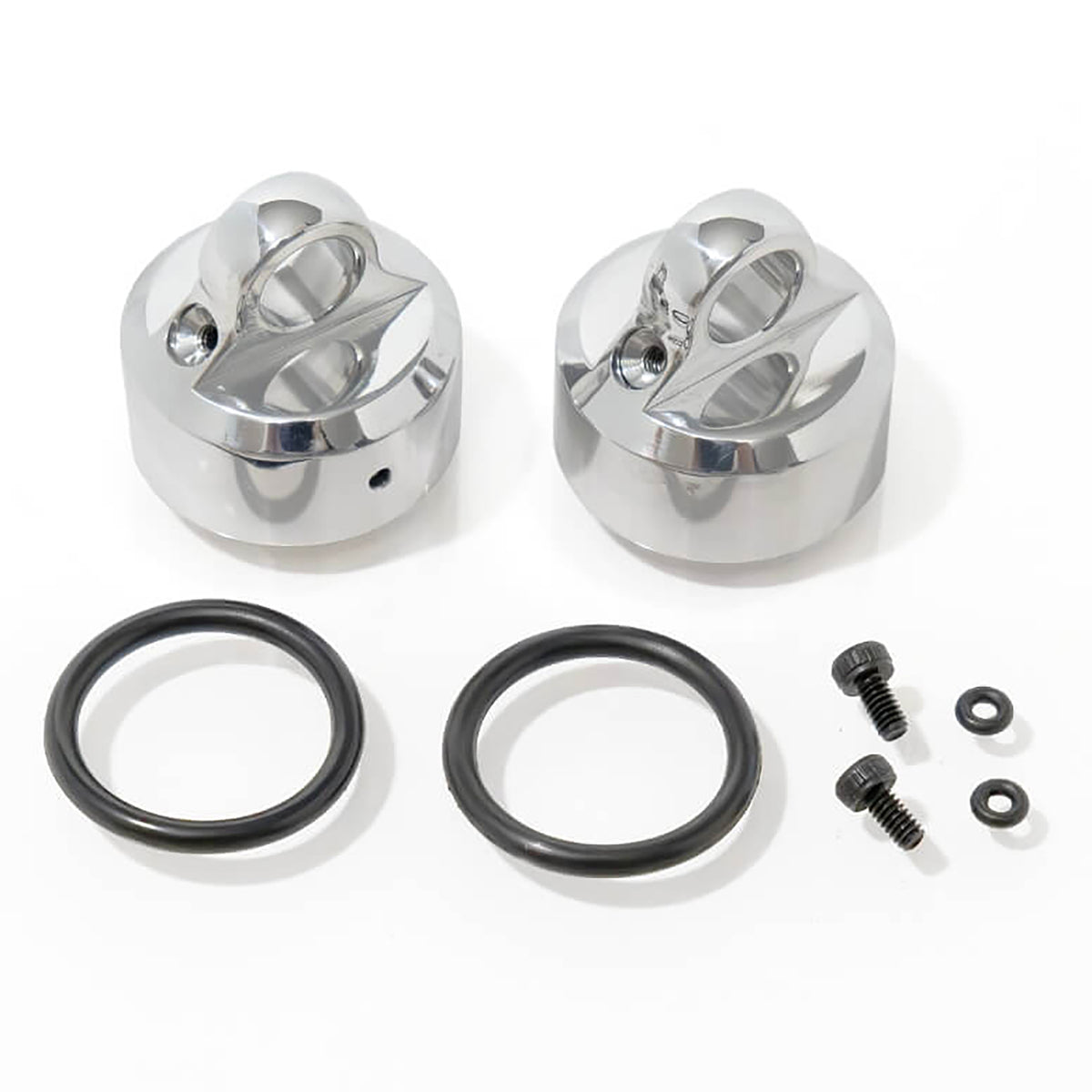 Tekno RC Shock Caps (polished 7075, emulsion/vented/standard, 2pcs)