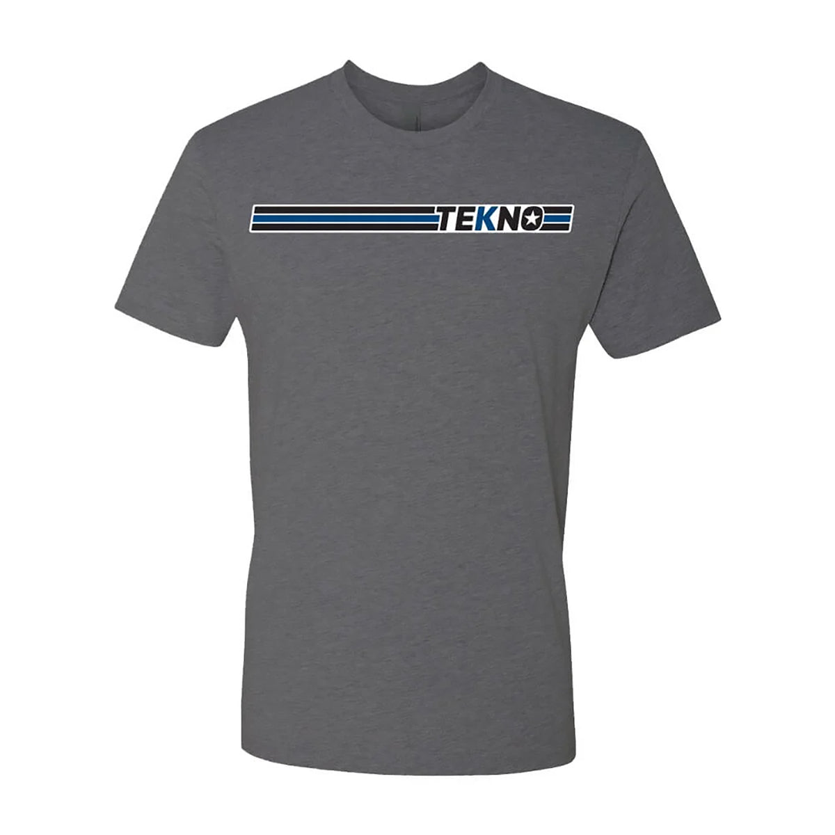 Tekno RC T-Shirt (Classic T Logo, heavy metal heather) Large
