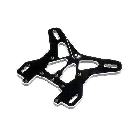 TLR Aluminum Rear Shock Tower +2mm: 8X 2.0, 8XE 2.0
