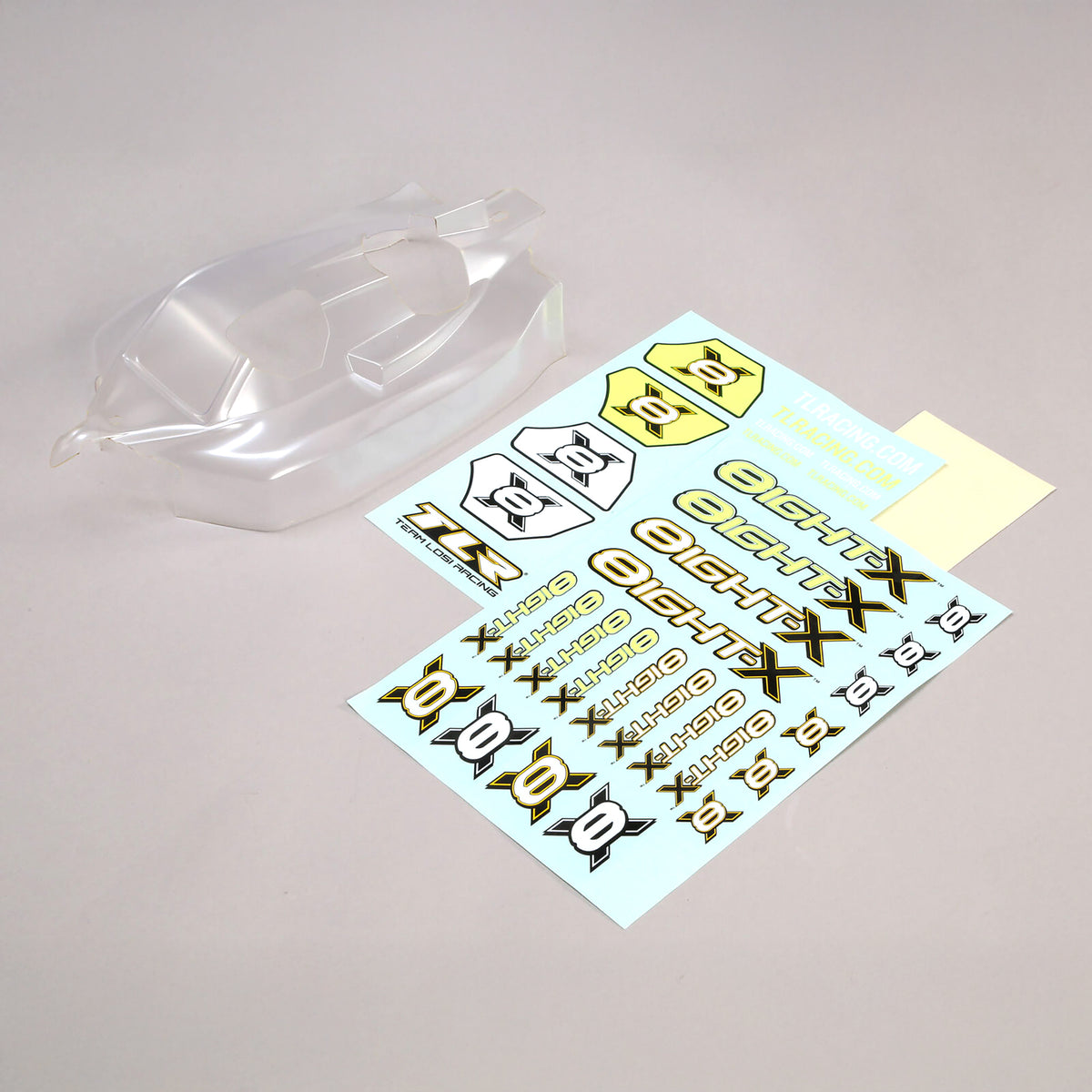 TLR Body w/Decals: 8X (Clear)