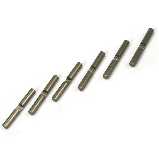 TLR Differential Shaft Set, Aluminum (6): 8B, 8T 2.0