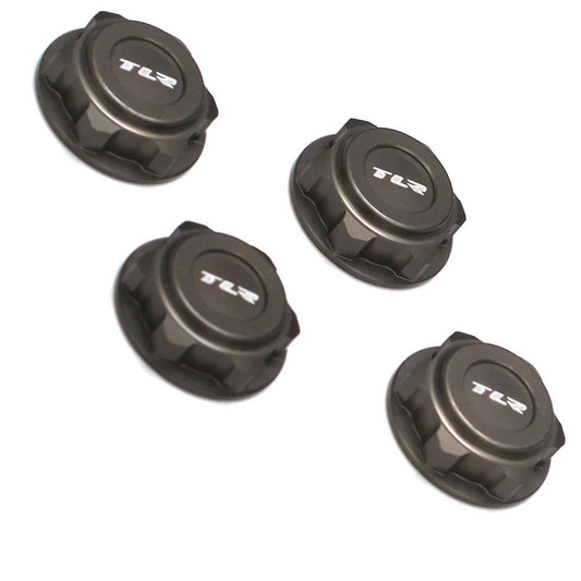 TLR Covered 17mm Wheel Nuts, Aluminum: 8B/8T 2.0