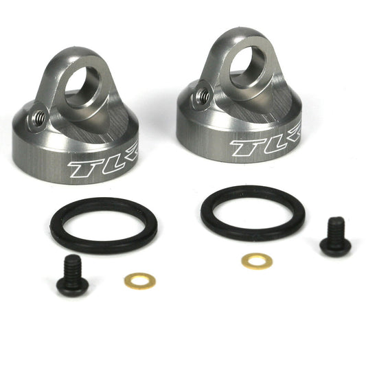 TLR Bleeder Shock Caps, Aluminum (2): TEN