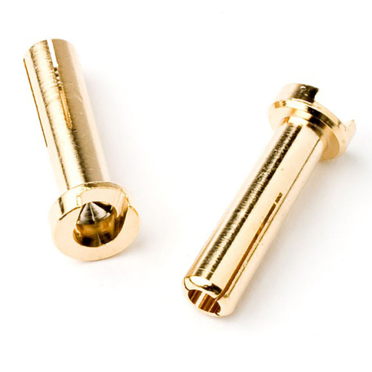 TQ Wire 4mm Low Profile Male Bullet Connectors (Gold) (14mm) (2)