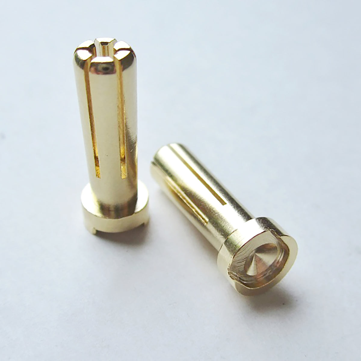TQ Wire 5mm Low Profile Male Bullet Connector (Gold) (2)