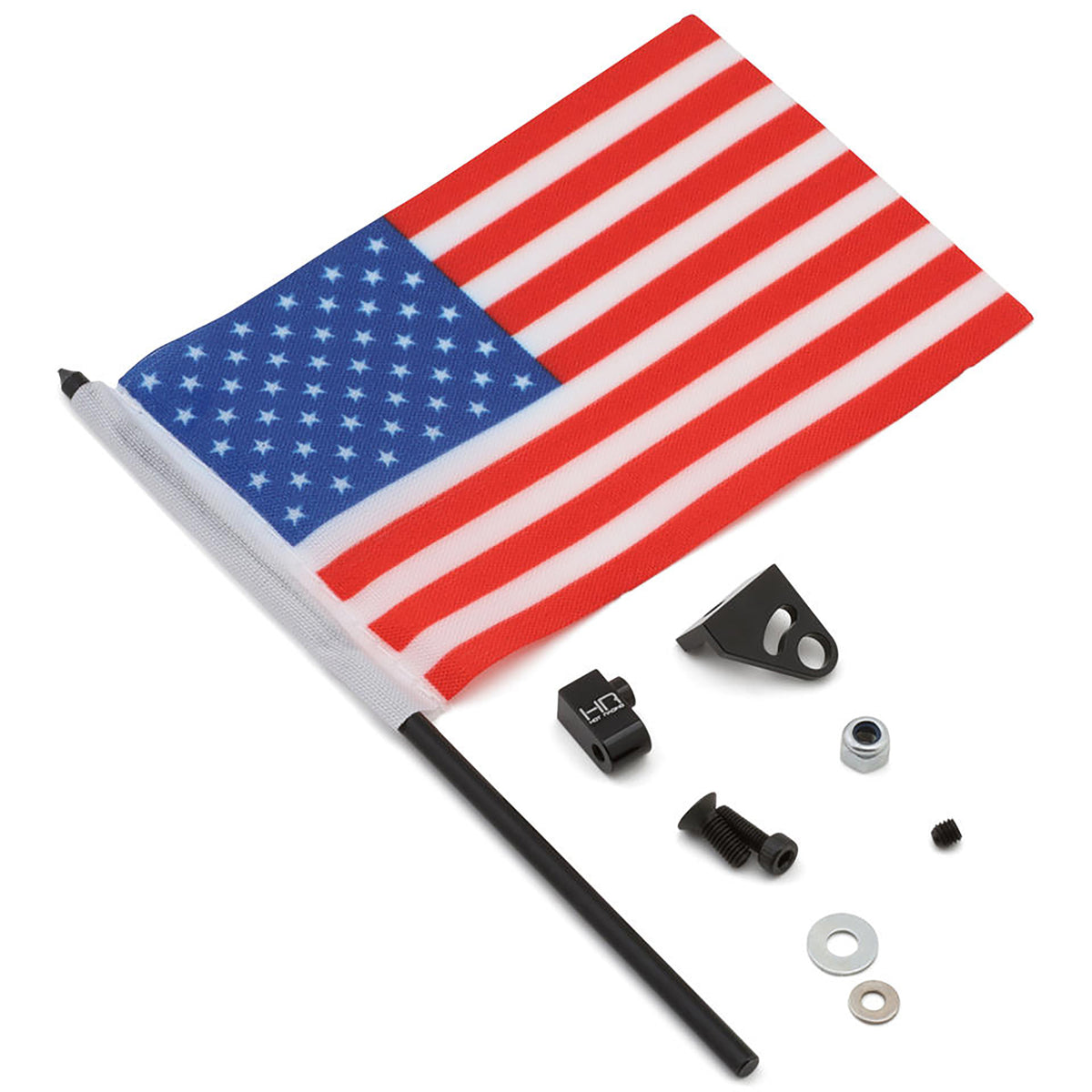 Hot Racing 1/18 "Old Glory" American Flag w/Aluminum Mount TRX4MT