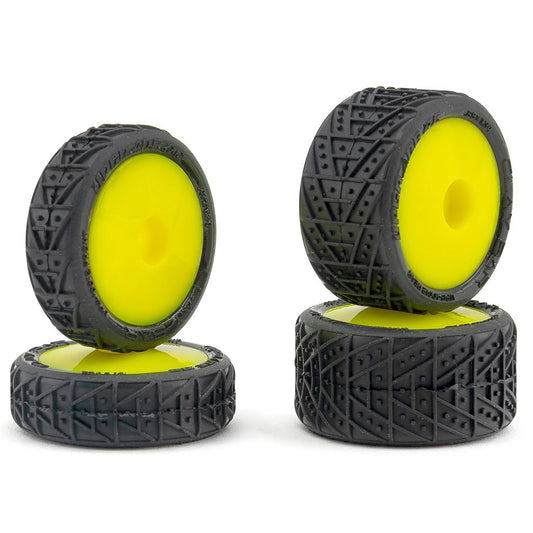 UpGrade RC Clay Bar Pre-Mounted Front and Rear Clay Tires for Losi® Micro-B™ (Yellow)