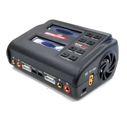 Ultra Power UP200 DUO 200W Dual Port Multi-Chemistry AC/DC Charger