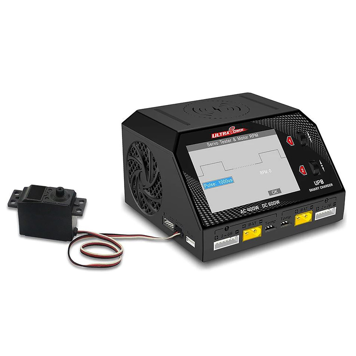 Ultra Power UP8 AC 400W / DC 600W 16A x2 Dual Channel Output 1-6S Battery Charger/Discharger/Balancer/Tester