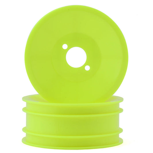 Yokomo 870C Super Dog Fighter 2.2 Front Wheels (Fluorescent Yellow) (2)
