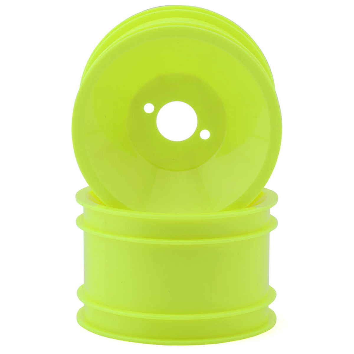 Yokomo 870C Super Dog Fighter 2.2 Rear Wheels (Fluorescent Yellow) (2)