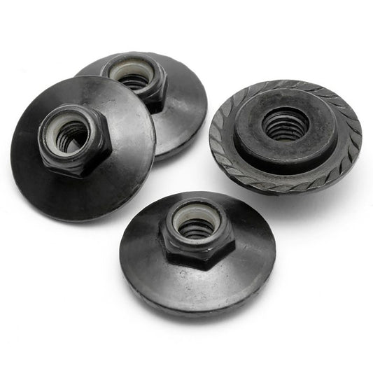 HPI Flanged Lock Nut M5X8mm Black/4pcs